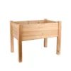 Expert Gardener 2ft high Natural Wood Small Elevated Garden Bed
