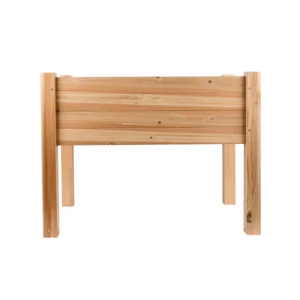 Expert Gardener 2ft high Natural Wood Small Elevated Garden Bed